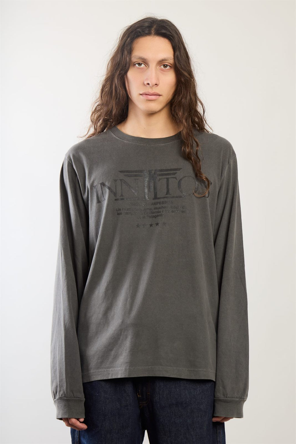 LONGSLEEVE CAMPESINO gris lavado