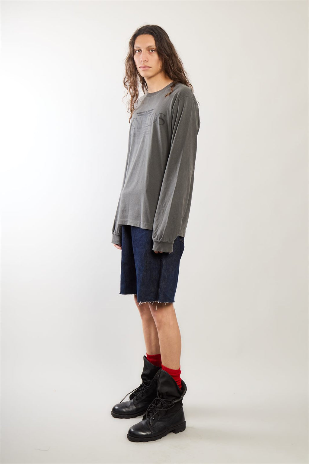 LONGSLEEVE CAMPESINO gris lavado