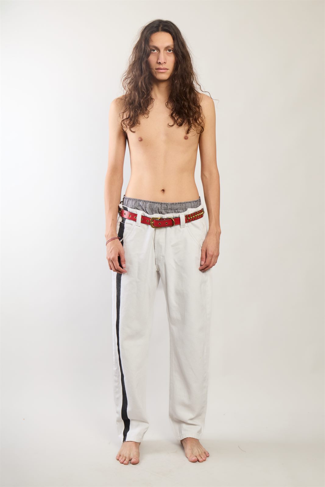 SWEATPANT RAYA LATERAL crudo