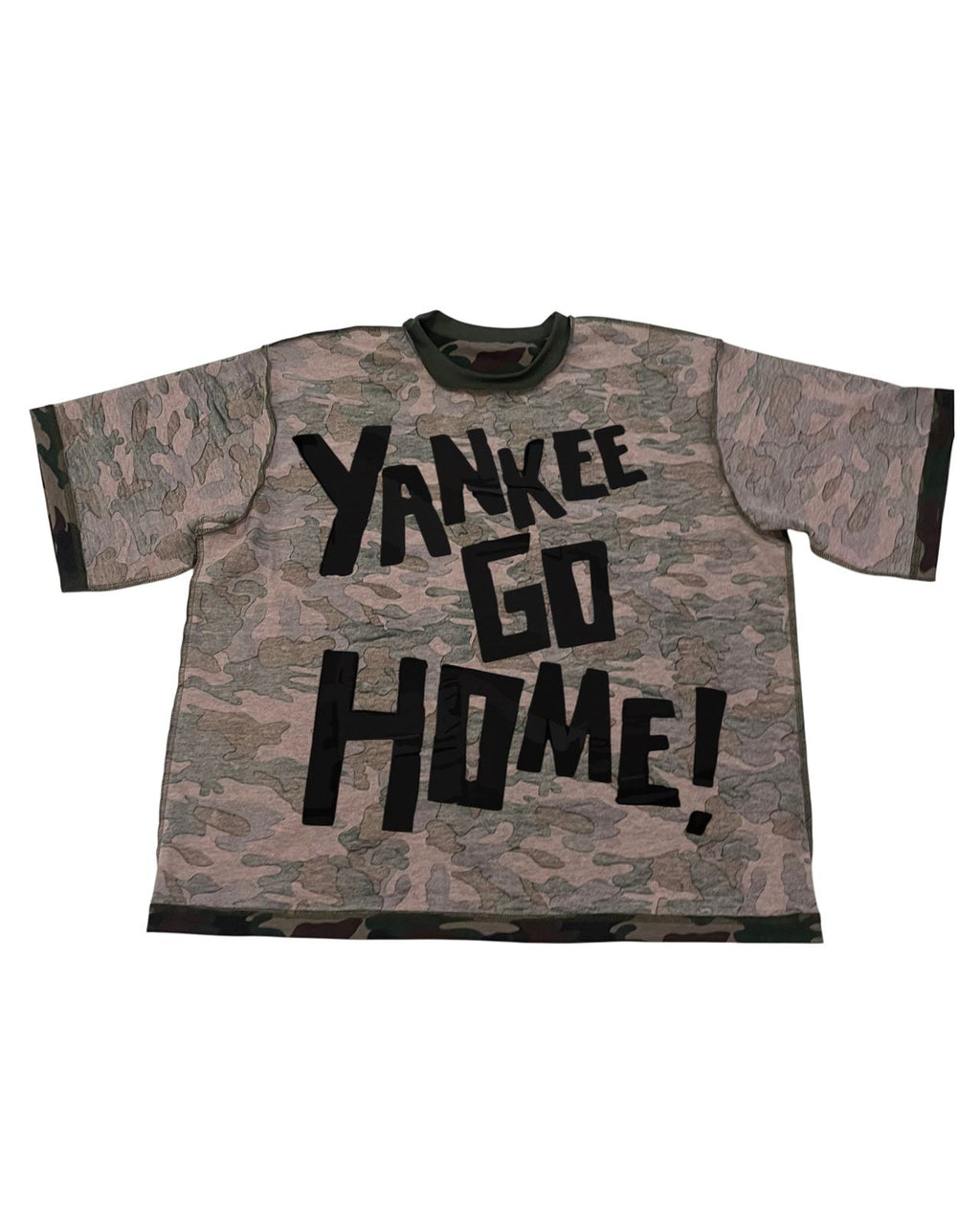 T-shirt camo, cara Yankee Go Home